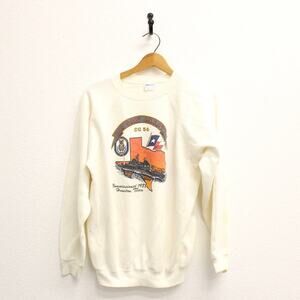Vintage United States USS San Jacinto Houston Texas Sweatshirt Large